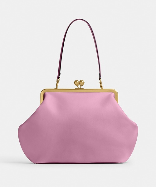 希少✨COACH パーカー ハンドバッグ ピンク エルゴ キスロック Y2K COACH（コーチ）の「ラージ キスロック フレーム バッグ（ショルダー