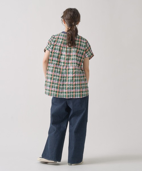 Kelen(ケレン)の「「KELEN / ケレン」 2WAYシルエットブラウス NORMA CHECK(シャツ/ブラウス・レディース・ブラック/グリーン・S/M)」の11枚目の写真