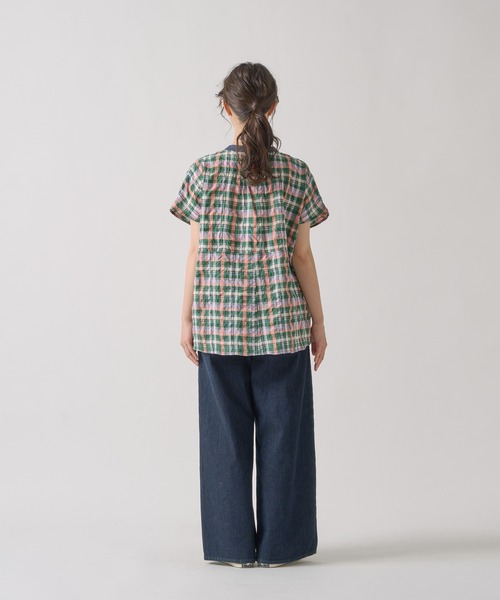 Kelen(ケレン)の「「KELEN / ケレン」 2WAYシルエットブラウス NORMA CHECK(シャツ/ブラウス・レディース・ブラック/グリーン・S/M)」の17枚目の写真