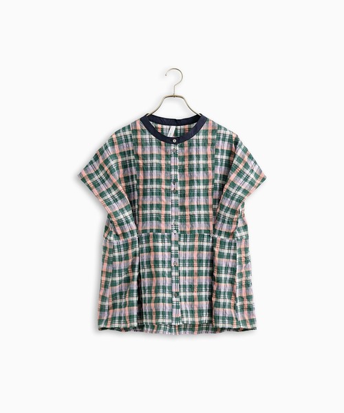 Kelen(ケレン)の「「KELEN / ケレン」 2WAYシルエットブラウス NORMA CHECK(シャツ/ブラウス・レディース・ブラック/グリーン・S/M)」の20枚目の写真
