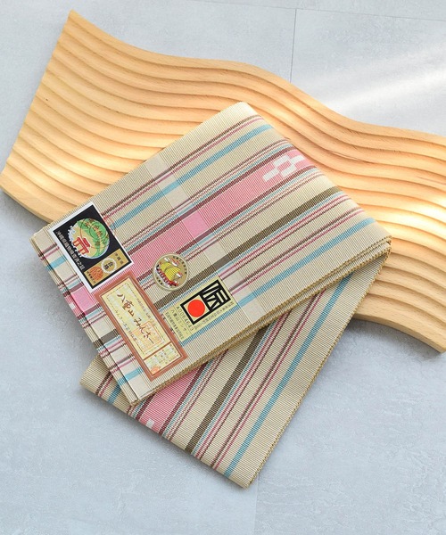 帯単品 八重山みんさー 半幅帯 草木染 日本製