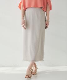 UNTITLED（アンタイトル）の「【オンオフ/ストレッチ】裾フリンジナロースカート（スカート）」