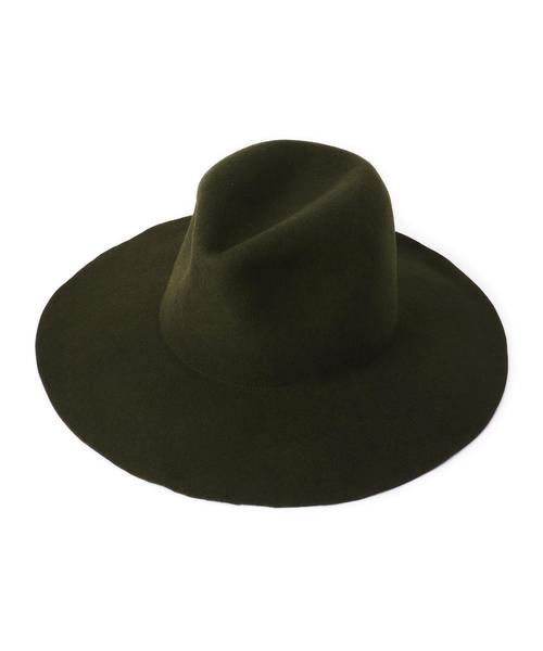 KIJIMA TAKAYUKI（キジマ　タカユキ）の「KIJIMA TAKAYUKI（キジマタカユキ） WIDEBLIM HAT（ハット・レディース・ブラック/ブラウン/ダークグリーン・1）」の3枚目の写真