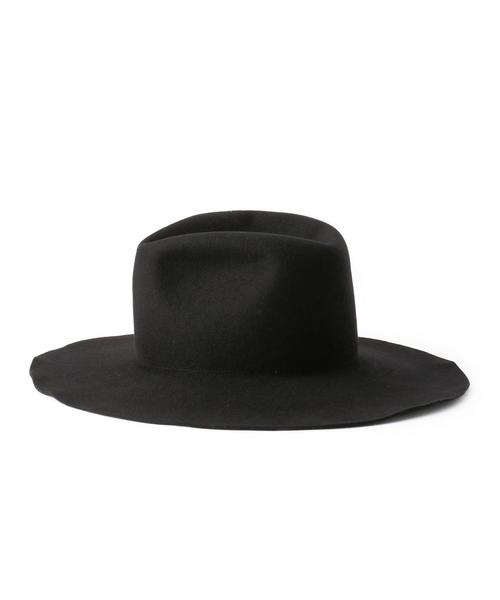 KIJIMA TAKAYUKI（キジマ　タカユキ）の「KIJIMA TAKAYUKI（キジマタカユキ） WIDEBLIM HAT（ハット・レディース・ブラック/ブラウン/ダークグリーン・1）」の4枚目の写真