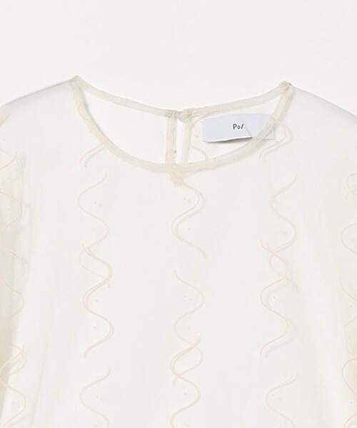 tシャツ 「PoI」tulle  naminam カットソー レディース PoI＞tulle naminam カットソー（Tシャツ/カットソー）｜PoI