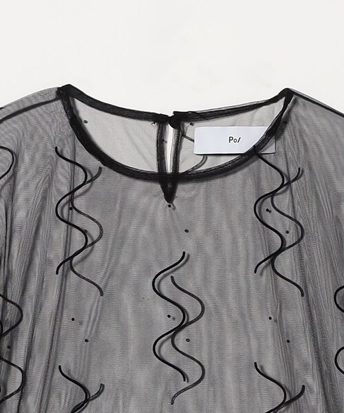 tシャツ 「PoI」tulle  naminam カットソー レディース PoI＞tulle naminam カットソー（Tシャツ/カットソー）｜PoI