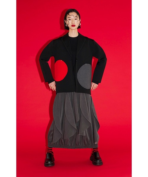 セール】RANDOM CIRCLE DOCKING KNIT JK（テーラードジャケット