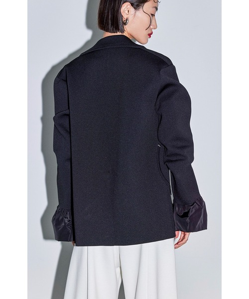 RANDOM CIRCLE DOCKING KNIT JK（テーラードジャケット）｜OMMO