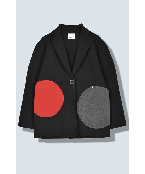 RANDOM CIRCLE DOCKING KNIT JK（テーラードジャケット）｜OMMO