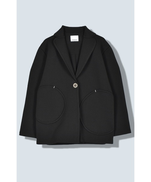 RANDOM CIRCLE DOCKING KNIT JK（テーラードジャケット）｜OMMO