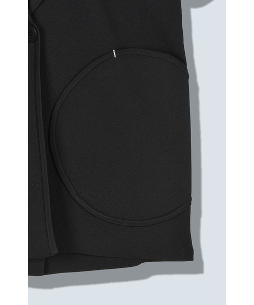 RANDOM CIRCLE DOCKING KNIT JK（テーラードジャケット）｜OMMO