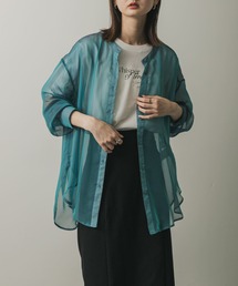 SENSE OF PLACE by URBAN RESEARCH | 『一部WEB限定カラー』バンドカラーシャンブレーシアーシャツ(シャツ/ブラウス)
