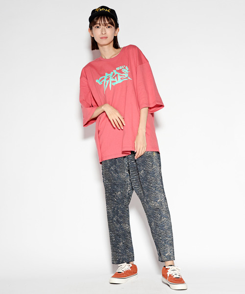 ALDIES(アールディーズ)の「Bright Small Business Big T / ブライトスモールビジネスビッグT(Tシャツ/カットソー・メンズ・ホワイト/ブラック/レッド・FREE)」の3枚目の写真