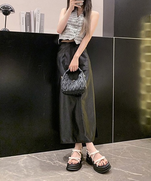Lace Ladies（レースレディース）の「リボン ダブルクロス バックストラップ 厚底 サンダル（サンダル・レディース・ベージュ/ブラック・25cm/24cm/24.5cm/23.5cm/22.5cm/23cm）」の6枚目の写真