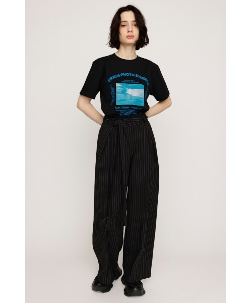 SLY(スライ)の「PHOTO LOGO 2SIZE T/SH フォト ロゴ 2サイズ Tシャツ 半袖 夏服(Tシャツ/カットソー・レディース・オレンジ/ホワイト/ブラック/杢グレー・1/2)」の18枚目の写真