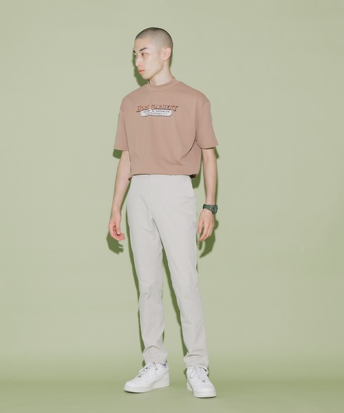 HORN GARMENT（ホーンガーメント）の「HORN GARMENT/ホーンガーメント Republis Mock Neck Tee モック半袖Tシャツ（Tシャツ/カットソー・メンズ・ブラウン/ターコイズブルー/ホワイト・46/50）」の12枚目の写真