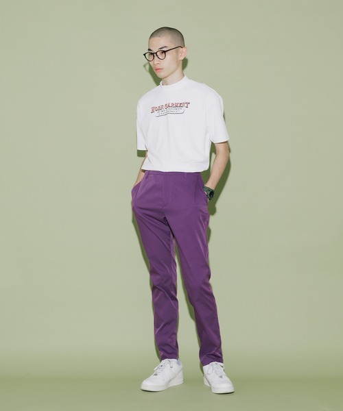 HORN GARMENT（ホーンガーメント）の「HORN GARMENT/ホーンガーメント Republis Mock Neck Tee モック半袖Tシャツ（Tシャツ/カットソー・メンズ・ブラウン/ターコイズブルー/ホワイト・46/50）」の7枚目の写真