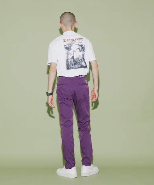 HORN GARMENT（ホーンガーメント）の「HORN GARMENT/ホーンガーメント Republis Mock Neck Tee モック半袖Tシャツ（Tシャツ/カットソー・メンズ・ブラウン/ターコイズブルー/ホワイト・46/50）」の8枚目の写真