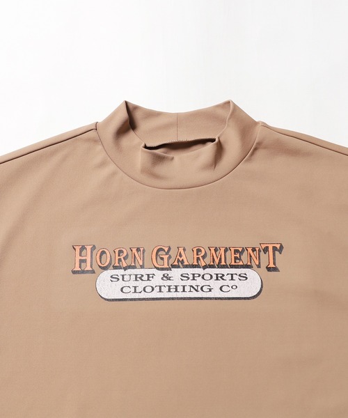 HORN GARMENT（ホーンガーメント）の「HORN GARMENT/ホーンガーメント Republis Mock Neck Tee モック半袖Tシャツ（Tシャツ/カットソー・メンズ・ブラウン/ターコイズブルー/ホワイト・46/50）」の15枚目の写真