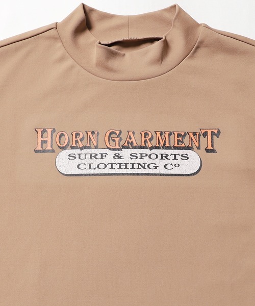 HORN GARMENT（ホーンガーメント）の「HORN GARMENT/ホーンガーメント Republis Mock Neck Tee モック半袖Tシャツ（Tシャツ/カットソー・メンズ・ブラウン/ターコイズブルー/ホワイト・46/50）」の17枚目の写真