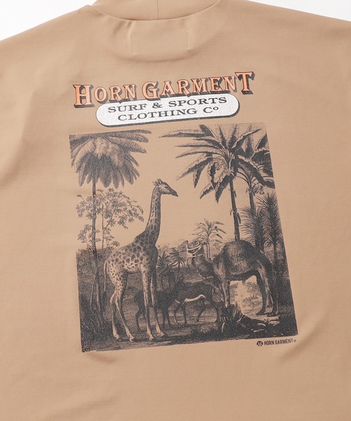 HORN GARMENT（ホーンガーメント）の「HORN GARMENT/ホーンガーメント Republis Mock Neck Tee モック半袖Tシャツ（Tシャツ/カットソー・メンズ・ブラウン/ターコイズブルー/ホワイト・46/50）」の20枚目の写真