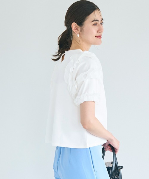 AKIRA NAKA フリル袖 半袖トップス nw86467344.jpg