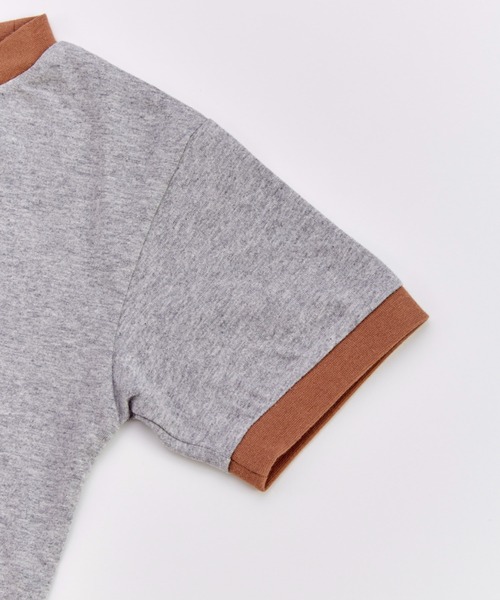 Ocean&Ground(オーシャン&グラウンド)の「FUNNYプリントリンガーTシャツ【ZOZO限定】(Tシャツ/カットソー・キッズ・グレー/ブラック/クリーム/イエロー/レッド/キナリ・90/100/110/120/80/130/140)」の16枚目の写真