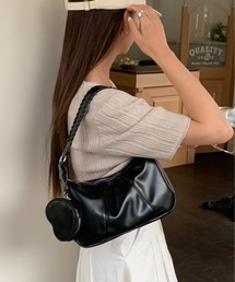 ハートポーチ付きショルダーバッグ