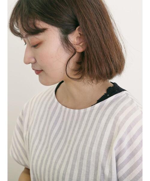 Samansa Mos2(サマンサ モスモス)の「【接触冷感】後ろパーツレースノースリーブ(Tシャツ/カットソー・レディース・ブラック/オフホワイト/ベージュ・F)」の7枚目の写真