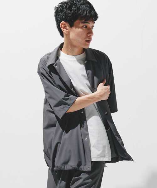 URBAN RESEARCH DOORS(アーバンリサーチドアーズ)の「『仁村紗和さん着用』『UR TECH』サマシェア シャツカーディガン(シャツ/ブラウス・メンズ・グレー/チャコールグレー/ブラック/ライトブルー・MEDIUM/LARGE/X-LARGE)」の5枚目の写真