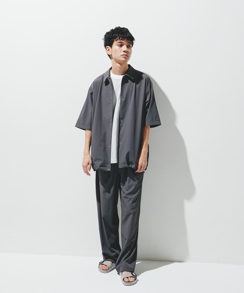 URBAN RESEARCH DOORS(アーバンリサーチドアーズ)の「『仁村紗和さん着用』『UR TECH』サマシェア シャツカーディガン(シャツ/ブラウス・メンズ・グレー/チャコールグレー/ブラック/ライトブルー・MEDIUM/LARGE/X-LARGE)」の11枚目の写真