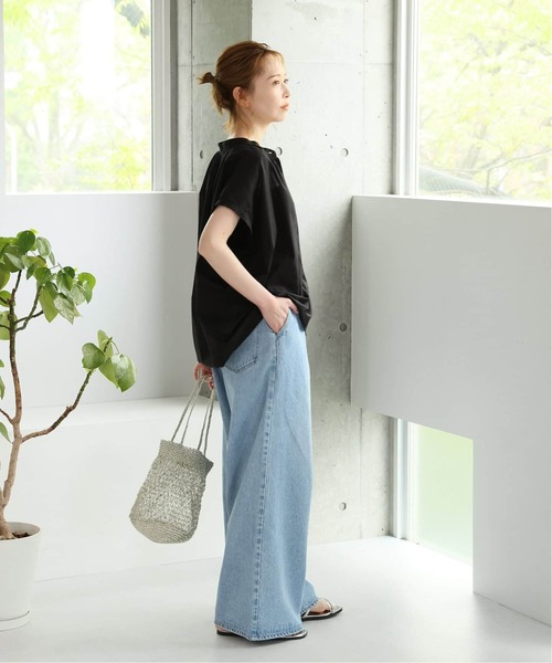 JOURNAL STANDARD（ジャーナルスタンダード）の「《WEB限定追加2》80ローンタックボリュームシャツ（シャツ/ブラウス・レディース・ブラック系その他/ブラック/ベージュ・FREE）」の9枚目の写真