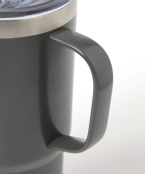 LAKOLE（ラコレ）の「【保温保冷】フタ&ハンドル付きタンブラー323162（水筒・レディース・チャコール/アイボリー/グリーン/ブルー/イエロー/オレンジ・FREE）」の17枚目の写真