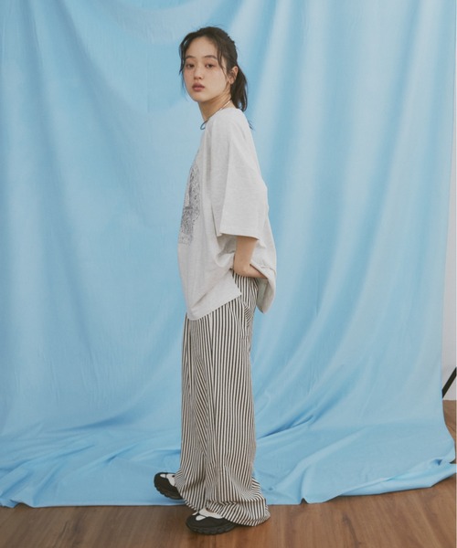 MERLOT（メルロー）の「【新色・新柄追加】ヴィンテージライクアニマルプリントT（Tシャツ/カットソー・レディース・グレー系その他/ホワイト系その他/グレー/ホワイト/ベージュ・FREE）」の8枚目の写真