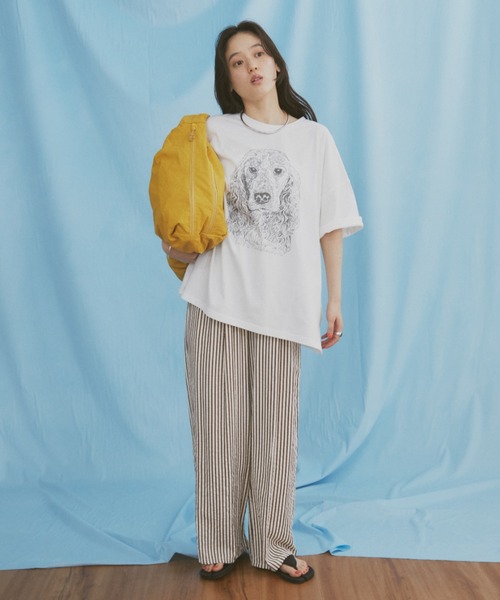 MERLOT（メルロー）の「【新色・新柄追加】ヴィンテージライクアニマルプリントT（Tシャツ/カットソー・レディース・グレー系その他/ホワイト系その他/グレー/ホワイト/ベージュ・FREE）」の10枚目の写真