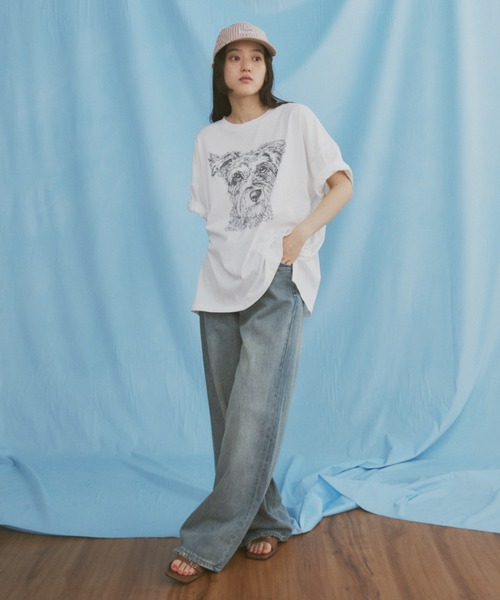 MERLOT（メルロー）の「【新色・新柄追加】ヴィンテージライクアニマルプリントT（Tシャツ/カットソー・レディース・グレー系その他/ホワイト系その他/グレー/ホワイト/ベージュ・FREE）」の15枚目の写真