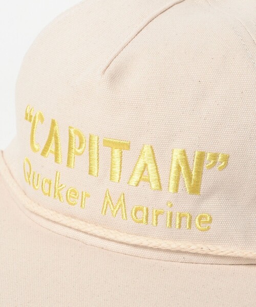 BEAMS PLUS（ビームスプラス）の「【別注】Quaker Marine Supply Co. / Capitan Whale Watcher（キャップ・メンズ・ネイビー/ナチュラル・ONE SIZE）」の4枚目の写真