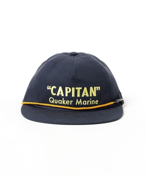 BEAMS PLUS（ビームスプラス）の「【別注】Quaker Marine Supply Co. / Capitan Whale Watcher（キャップ・メンズ・ネイビー/ナチュラル・ONE SIZE）」の5枚目の写真