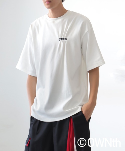 antiqua 新品・未使用・タグ付き ロゴ付きTシャツ☆白・Psize pls-0009z.jpg