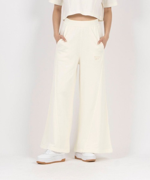 Reebok(リーボック)の「アイコン エレメンツ パンツ / ICON ELEMENTS FT PANT(その他パンツ・レディース・アイボリー/ブラック・X-LARGE/SMALL/MEDIUM/LARGE)」の1枚目の写真