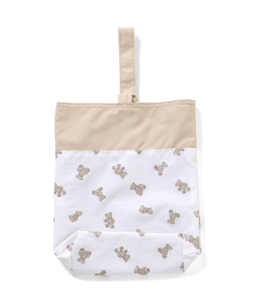 Ampersand(アンパサンド)の「デザインシューズバッグ(エコバッグ/サブバッグ・キッズ・ベージュ/ピンク・FREE)」の3枚目の写真