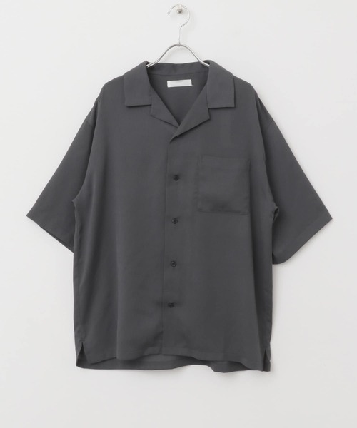 セール】『ユニセックス』シアーヨウリュウオープンカラーシャツ