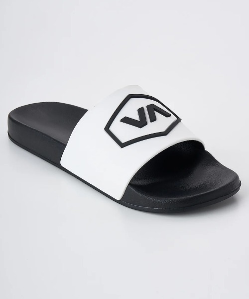 RVCA(ルーカ)の「RVCA メンズ RVCA SHOWER SLIDE ファッションサンダル 【2025年夏モデル】/ルーカシャワサン(シャワースライドサンダル)(サンダル・メンズ・ブラック/ブラック系その他・10/9/8)」の3枚目の写真