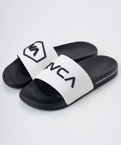 RVCA(ルーカ)の「RVCA メンズ RVCA SHOWER SLIDE ファッションサンダル 【2025年夏モデル】/ルーカシャワサン(シャワースライドサンダル)(サンダル・メンズ・ブラック/ブラック系その他・10/9/8)」の4枚目の写真