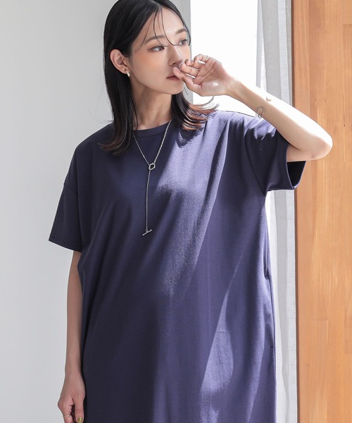 n'OrLABEL（ノアールレーベル）の「【機能素材】『カットソーコクーンワンピース』（ワンピース・レディース・テラコッタ/ネイビー/ブラック・1/2）」の13枚目の写真