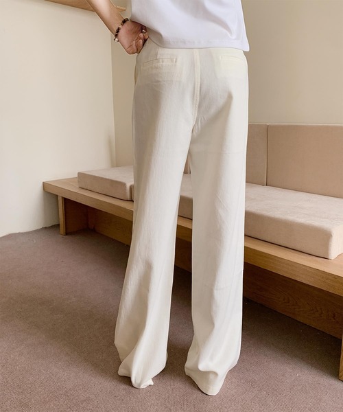 DECADE CLASSIC(ディケイド クラシック)の「美しいシルエットワイドパンツ(チノパンツ・レディース・ネイビー/ベージュ/ホワイト・MEDIUM/SMALL/LARGE)」の10枚目の写真
