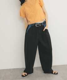 KBF | 『2サイズ展開』バイカラーコクーンパンツ(その他パンツ)