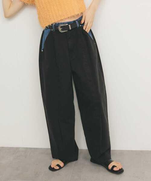 KBF（ケイビーエフ）の「『2サイズ展開』バイカラーコクーンパンツ（その他パンツ・レディース・ブラウン系その他/ブラック系その他・38/36）」の11枚目の写真