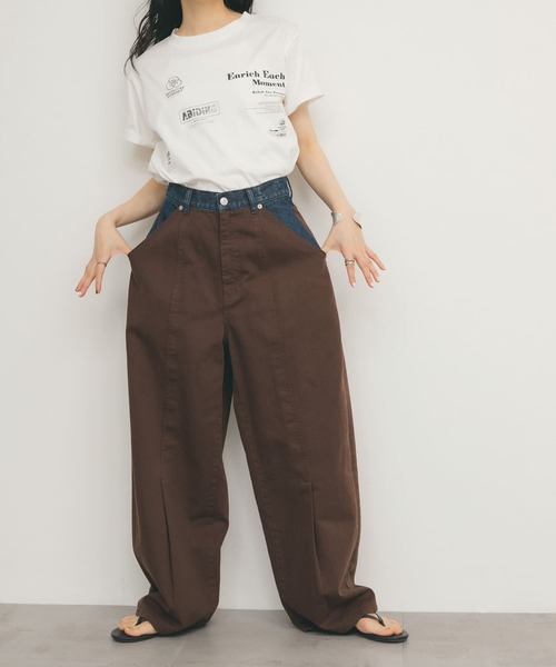 KBF（ケイビーエフ）の「『2サイズ展開』バイカラーコクーンパンツ（その他パンツ・レディース・ブラウン系その他/ブラック系その他・38/36）」の22枚目の写真