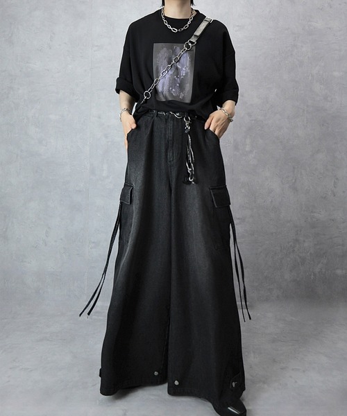 Spielio（シュピーリオ）の「【Spielio】Half moon chain bag/Shoulder bag ハーフムーンチェーンバッグ/ショルダーバッグ（ショルダーバッグ・メンズ・アンティークシルバー/ブラック/ネイビー・FREE）」の9枚目の写真